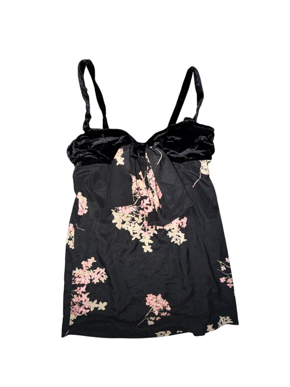 Free People Black Floral Mini Dress Size Large